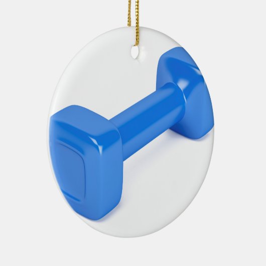 Blauwe plastic dommel keramisch ornament (Rechts)