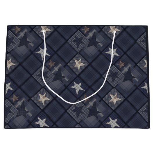 Blauwe pleister groot cadeauzakje (Voorkant)