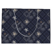 Blauwe pleister groot cadeauzakje (Achterkant)