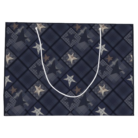 Blauwe pleister groot cadeauzakje (Achterkant)