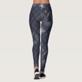 Blauwe pleister leggings (Achterkant)