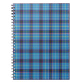 Blauwe pleister, Texas State tartan Notitieboek (Voorkant)