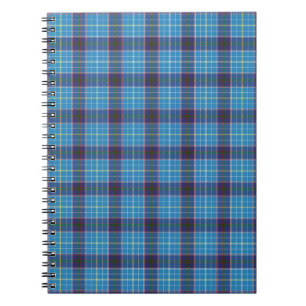 Blauwe pleister, Texas State tartan Notitieboek