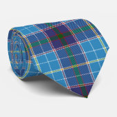 Blauwe pleister, Texas State tartan Stropdas (Opgerold)