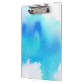 Blauwe plek, waterverf abstracte hand geschilderd klembord (Links)