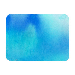Blauwe plek, waterverf abstracte hand geschilderd magneet