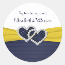 Blauwe plooien en Diamantharten Ronde Sticker