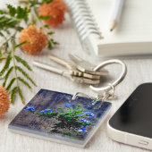 Blauwe Plumbago   Sleutelhanger (Voorkant Rechts)