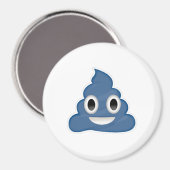 Blauwe Poep - - Magneet (Voorkant / Achterkant)