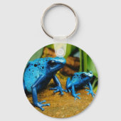 BLAUWE POISON DART FROG SLEUTELHANGER KEYRING (Voorkant)