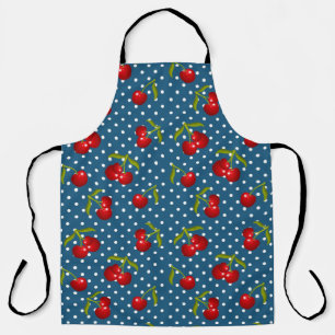 Blauwe poka stit Pattern Pattern Illustrator Po Schort