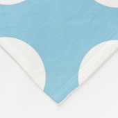 Blauwe pokadots, poolvlek, Stippen, gedopt Fleece Deken (Hoek)