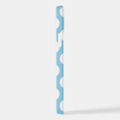 Blauwe pokadots, poolvlek, Stippen, gedopt iPhone Hoesje (Rechterkant)