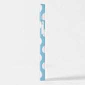 Blauwe pokadots, poolvlek, Stippen, gedopt iPhone Hoesje (Linkerkant)