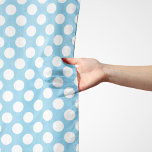 Blauwe pokadots, poolvlek, Stippen, gedopt Sjaal<br><div class="desc">Kute,  leuke en schattige polka stip in blauwe en witte kleur. Moderne en trendy cadeau,  perfect voor de polka stipminnaar in je leven.</div>