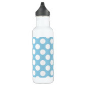 Blauwe pokadots, poolvlek, Stippen, gedopt Waterfles (Rechts)