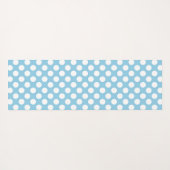 Blauwe pokadots, poolvlek, Stippen, gedopt Yogamat (Achterkant (horizontaal))