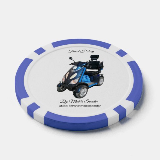 Blauwe Poker Chips (Enkel)