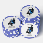 Blauwe Poker Chips (Opstapeling)