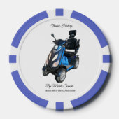 Blauwe Poker Chips (Voorkant)