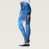 Blauwe Politie Openbare Telefooncel - UK Tijdreize Leggings (Links)