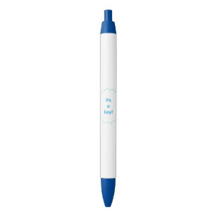 Blauwe polka dot cirkel, het is een jongen aangepa inkt pen