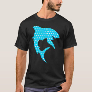 Blauwe Polka Dot Shark Internationale Dot Dag 1 T-shirt