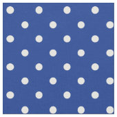 Blauwe polka dots stof (Close Up)