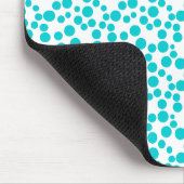 Blauwe polka stip muismat (Hoek)