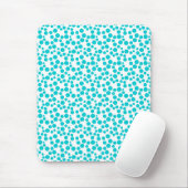 Blauwe polka stip muismat (Met muis)
