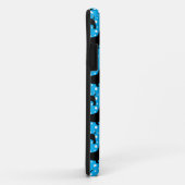 Blauwe Polka teckels Case-Mate iPhone Case (Achterkant/rechts)