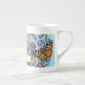 Blauwe pollinatorentuin Bone China mok (Rechts)