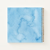 Blauwe pollinatorentuin notitieboek journaal (Achterkant)