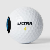 Blauwe Poly Wolfskop Golfballen (Logo)