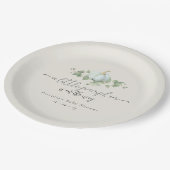 Blauwe Pompoen Baby shower Papieren Borden Papieren Bordje (Gekanteld)