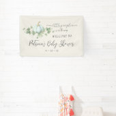 Blauwe Pompoen Baby shower Party Decor Tekens Bann Spandoek (Insitu)