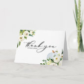 Blauwe Pompoen en Groene Herfst Baby Shower Bedankkaart (Voorkant)