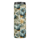 Blauwe pompoen en herfstbladeren Herfst Thermosbeker (Achterkant)