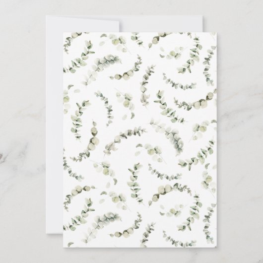 Blauwe pompoen Herfst Baby shower Kaart (Achterkant)