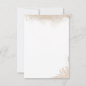 Blauwe Pompoen Herfst floral Boho Pampas Baby show Bedankkaart (Achterkant)