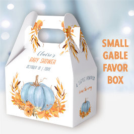 Blauwe Pompoen Herfst Jongen Baby shower Favor Box Bedankdoosjes
