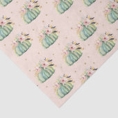 Blauwe pompoen herfst waterverf elegante herfst tissuepapier (Detail)