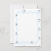 Blauwe pompoen Het is een Boy Modern Herfst Baby s Bedankkaart (Achterkant)