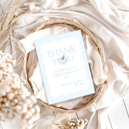 Blauwe pompoen Het is een Boy Modern Herfst Baby s Bedankkaart