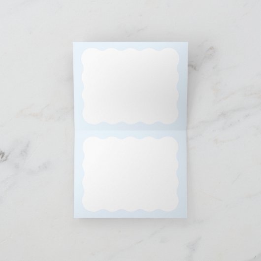 Blauwe pompoen Het is een Boy Modern Herfst Baby s Bedankkaart (Binnen)