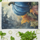 Blauwe pompoen - keukenhanddoek (Gevouwen)
