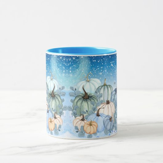 Blauwe pompoen nachtdromen mok (Midden)