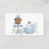 Blauwe Pompoen Patch Luier Raffle Informatiekaartje (Achterkant)