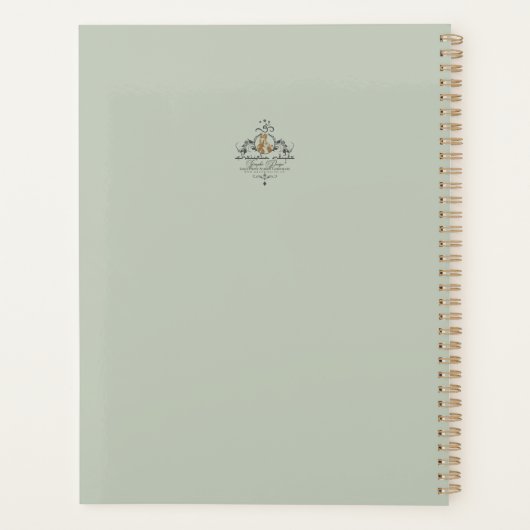 Blauwe pompoen - planner (Achterkant)