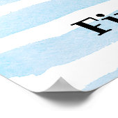 Blauwe pompoenwagen, welkomstbord poster (Hoek)